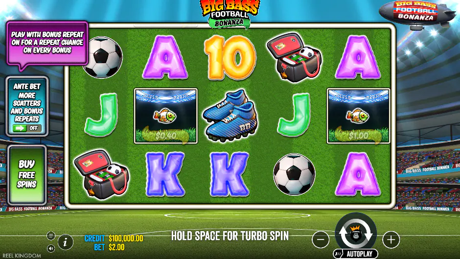 Captura del juego Big Bass Football Bonanza