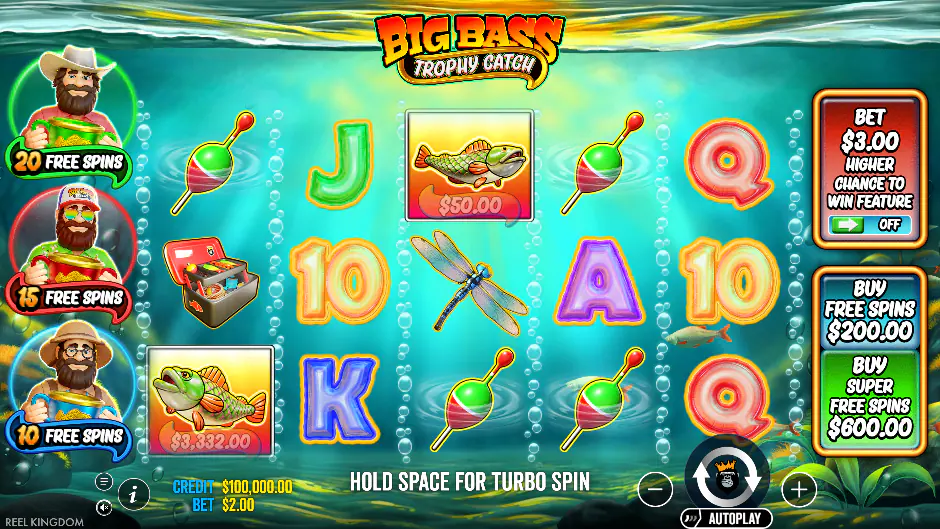 Captura del juego Big Bass Trophy Catch