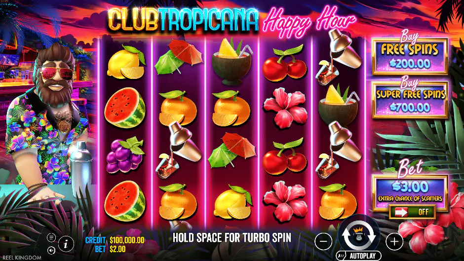 Captura del juego Club Tropicana – Happy Hour