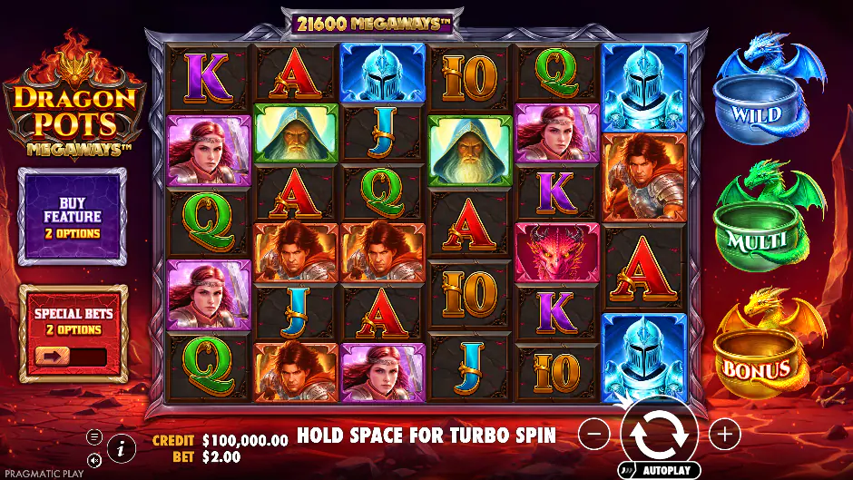 Captura del juego Dragon Pots Megaways