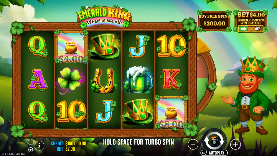 Captura del juego Emerald King – Wheel of Wealth