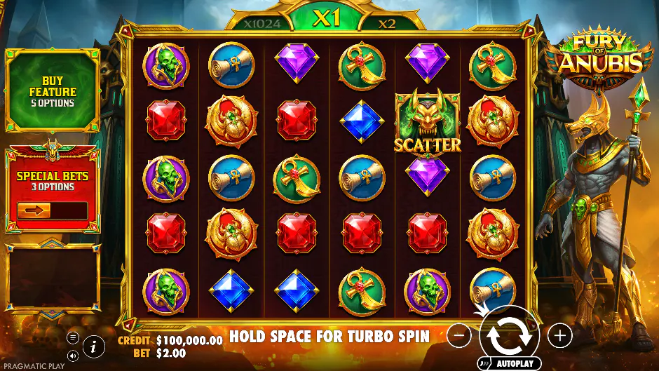 Captura del juego Fury of Anubis