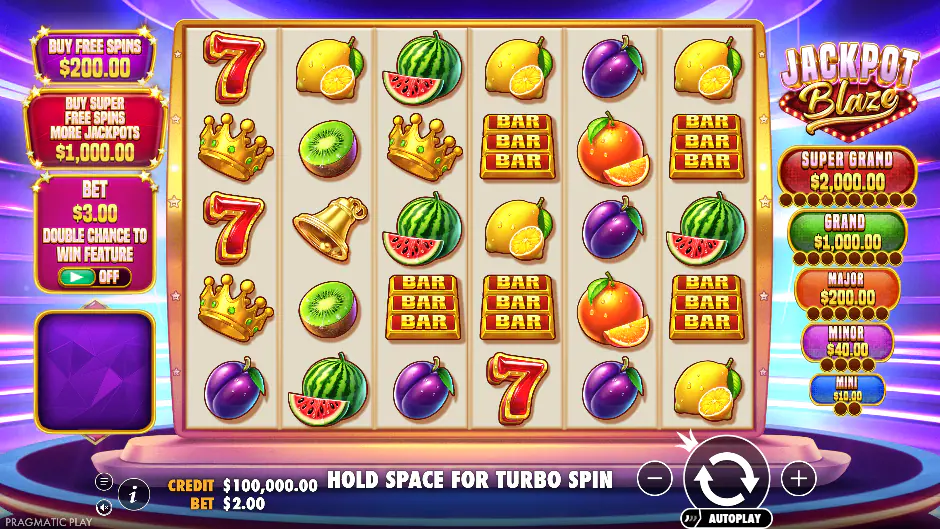 Captura del juego Jackpot Blaze