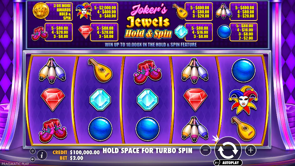 Captura del juego Joker’s Jewels Hold & Spin