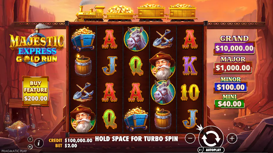 Captura del juego Majestic Express – Gold Run