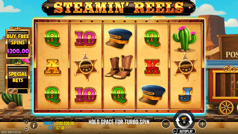 Captura del juego Steamin’ Reels