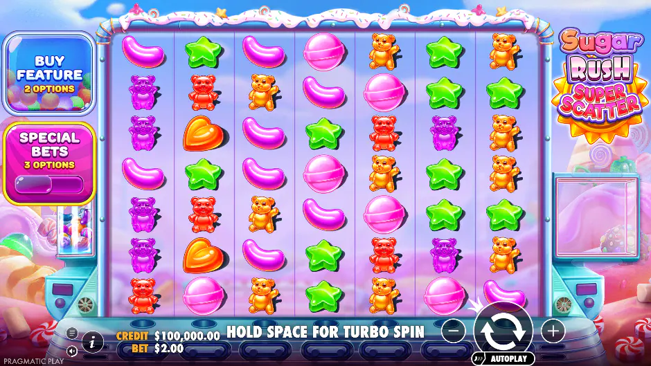 Captura del juego Sugar Rush Super Scatter
