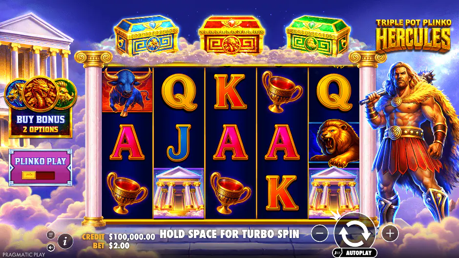 Captura del juego Triple Pot Plinko – Hercules