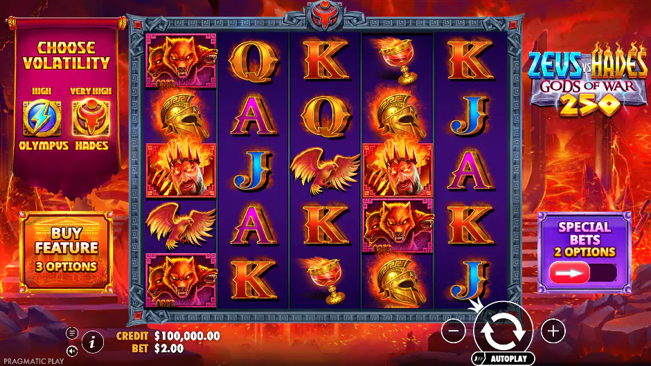Captura del juego Zeus vs Hades – Gods of War 250